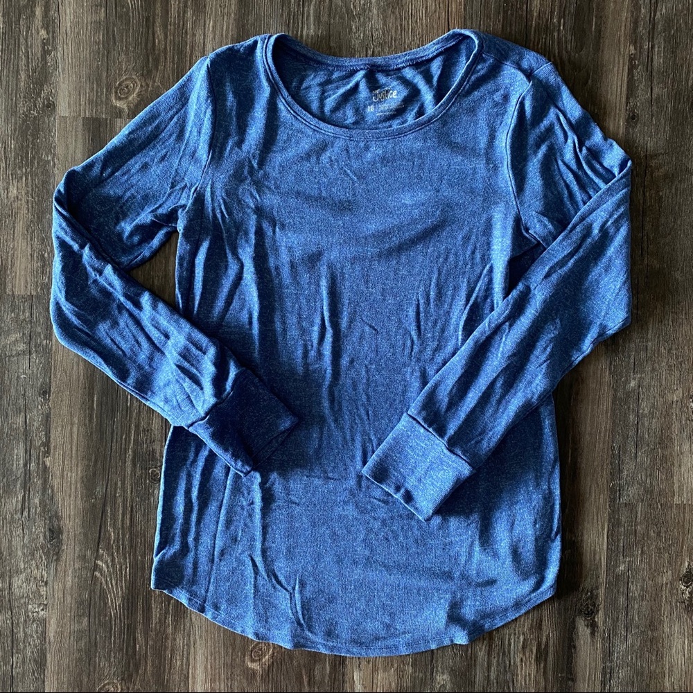 Justice Plus Size Soft Long-Sleeve
